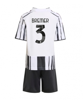 Juventus Gleison Bremer #3 Maglia Gara Casa Repliche 2025-26 Bambino Maniche Corte